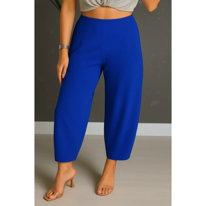 Kadın Yüksek Bel Krep Pantolon