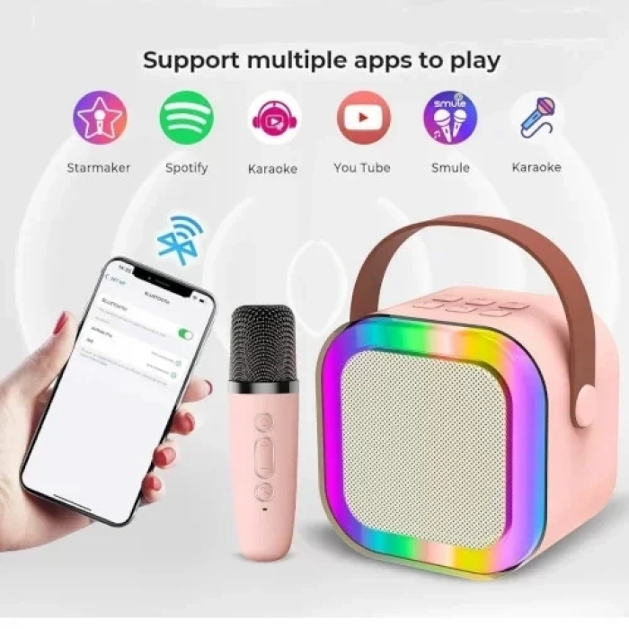 Karaoke Mikrofon Hoparlör Seti Mini (4940)