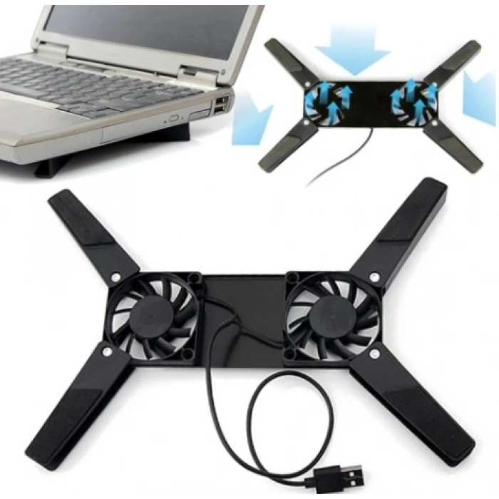 Katlanabilir Laptop Soğutucu 2 fanlı (4940)