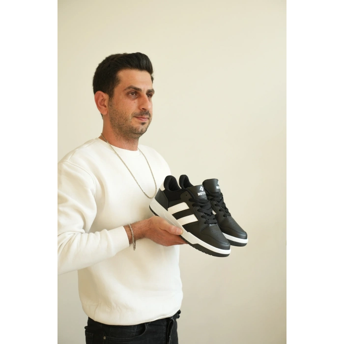 KB-013 Kuback Siyah Beyaz Günlük Erkek Ayakkabı