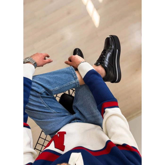 KB-04 Kuback Kömür Cilt Günlük Erkek Ayakkabı