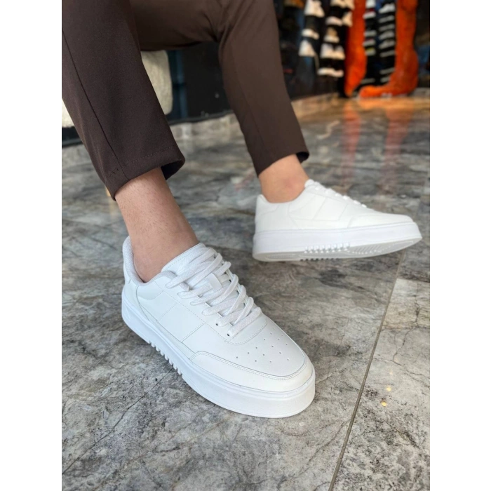 KB-N2 Kuback Beyaz Cilt Günlük Erkek Ayakkabı