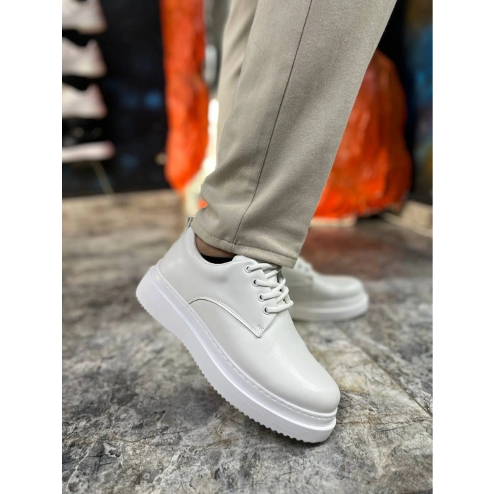 KB-X16 Kuback Beyaz Cilt Günlük Erkek Ayakkabı