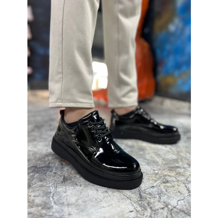 KB-X16 Kuback Kömür Rugan Günlük Erkek Ayakkabı