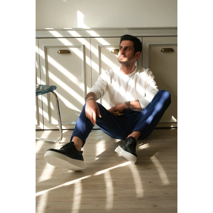 KB-X16 Kuback Siyah Cilt Günlük Erkek Ayakkabı