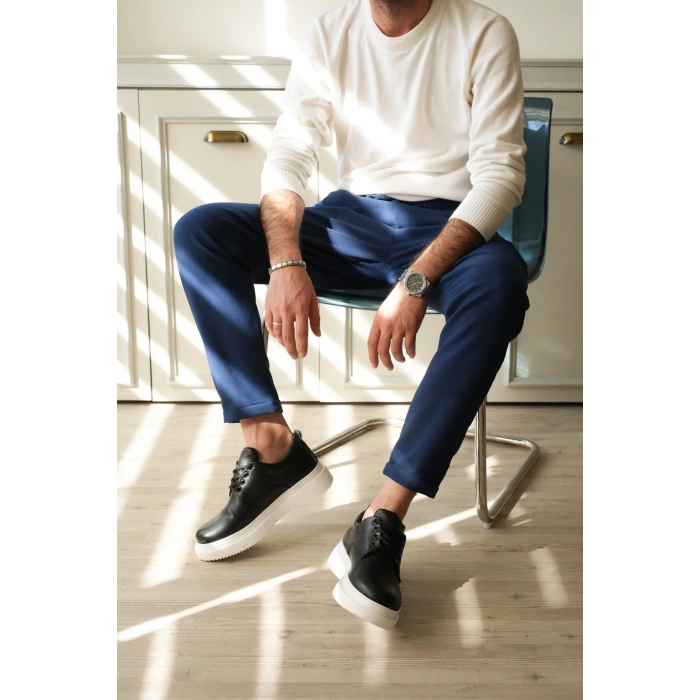 KB-X16 Kuback Siyah Cilt Günlük Erkek Ayakkabı