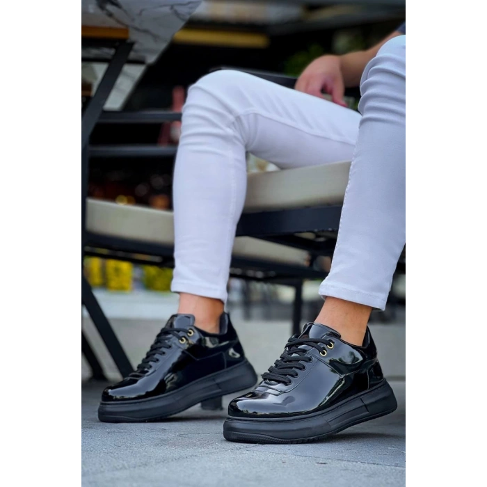 KB-X20 Kuback Kömür Rugan  Günlük Erkek Ayakkabı