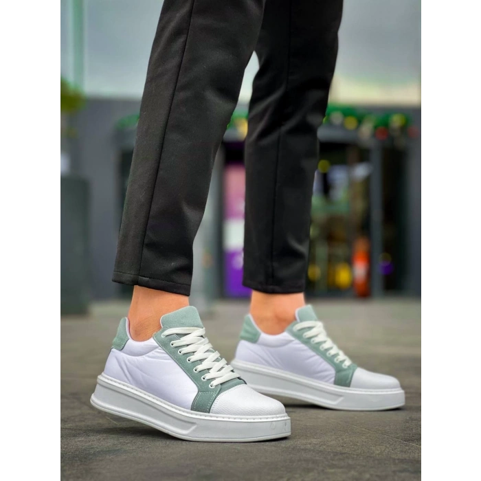 KB-X46 Kuback Beyaz Bebe Mavi Yüksek Beyaz Taban Günlük Spor Ayakkabı