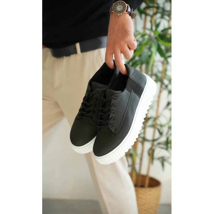 KB-X516 Kuback Siyah Cilt Günlük Erkek Ayakkabı