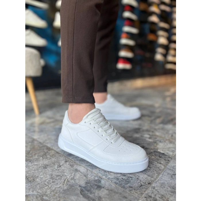 KB-X9 Kuback Beyaz Cilt Günlük Erkek Ayakkabı