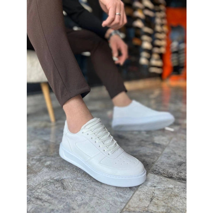 KB-X9 Kuback Beyaz Cilt Günlük Erkek Ayakkabı