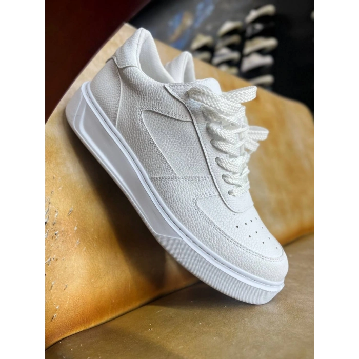 KB-X9 Kuback Beyaz Cilt Günlük Erkek Ayakkabı