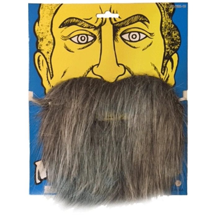 Kırçıllı Korsan Sakalı Gri Renk Takma Sakal (4940)