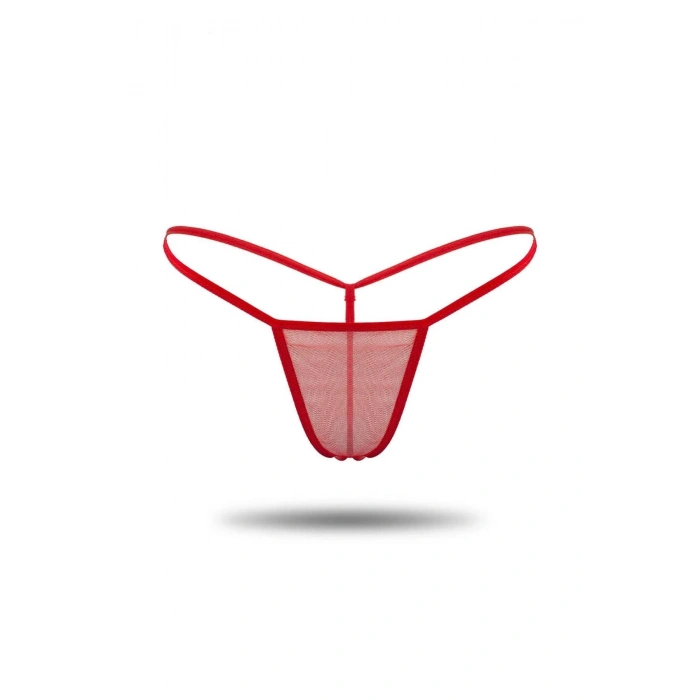 Kırmızı Tül Tanga TM1115