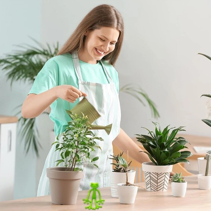 Kurbağa Şeklinde Bitki Sabitleyici – Bahçe ve İç Mekan Bitkileri İçin Dal ve Gövde Destek Aparatı, Çok Amaçlı Bitki Tutucu Klips (4940)