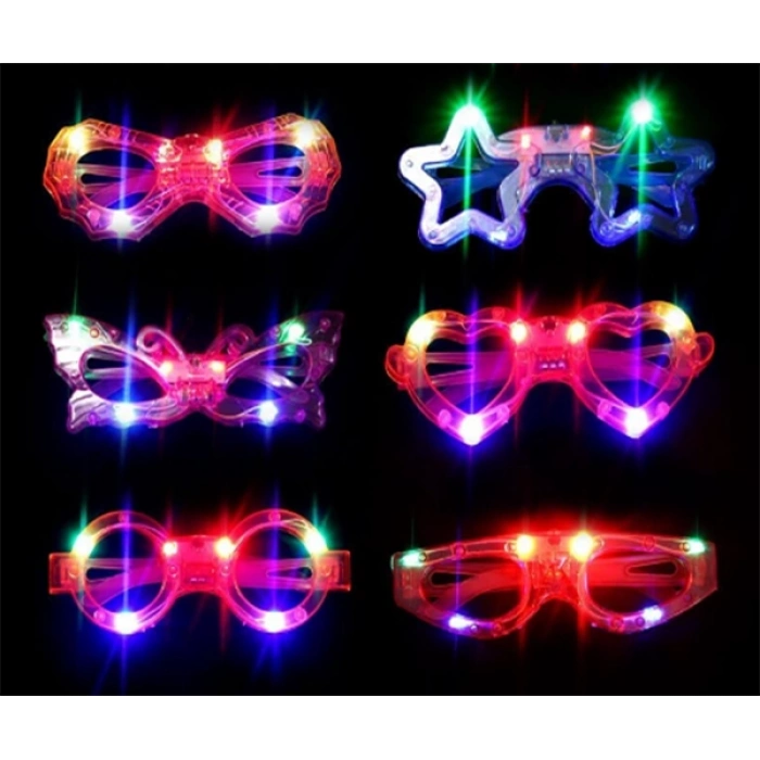 Led Işıklı Karışık 6 Model Yanar Söner Parti Gözlüğü 6 Adet (4940)