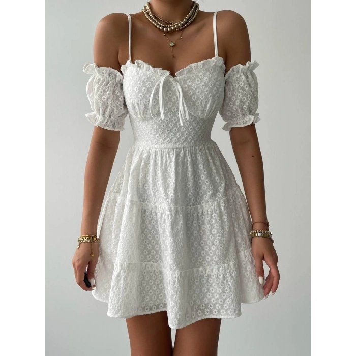 Lucca Kolu Lastikli Mini Elbise