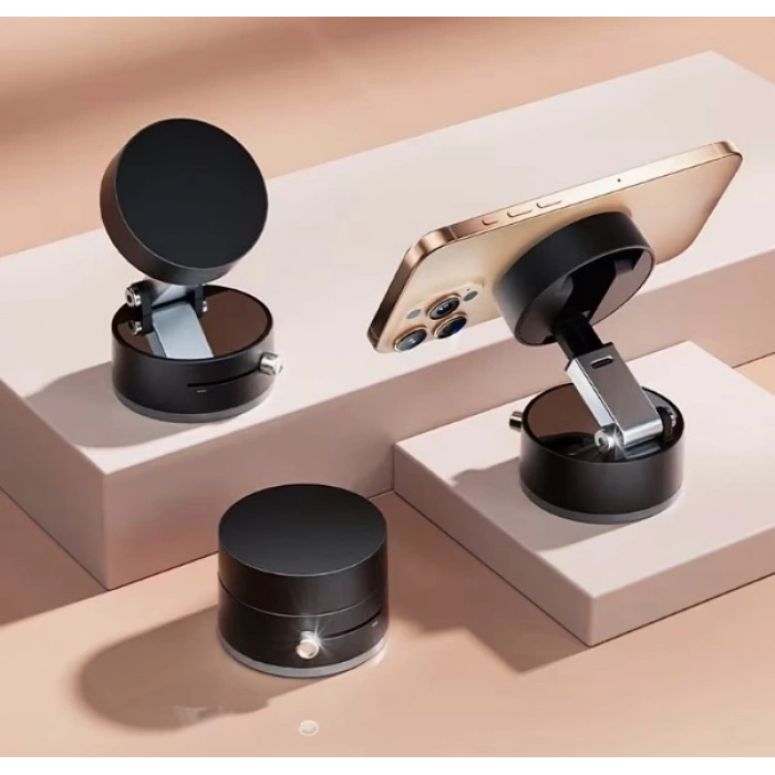 Mıknatıslı Katlanabilir Telefon Tutucu - Torpido ve Cam Uyumlu (4940)