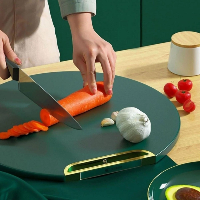 Mutfak Sebze,Meyve,Et,Balık,Ekmek Doğrama Kesme Tahtası Standlı Kesim Panosu (4940)