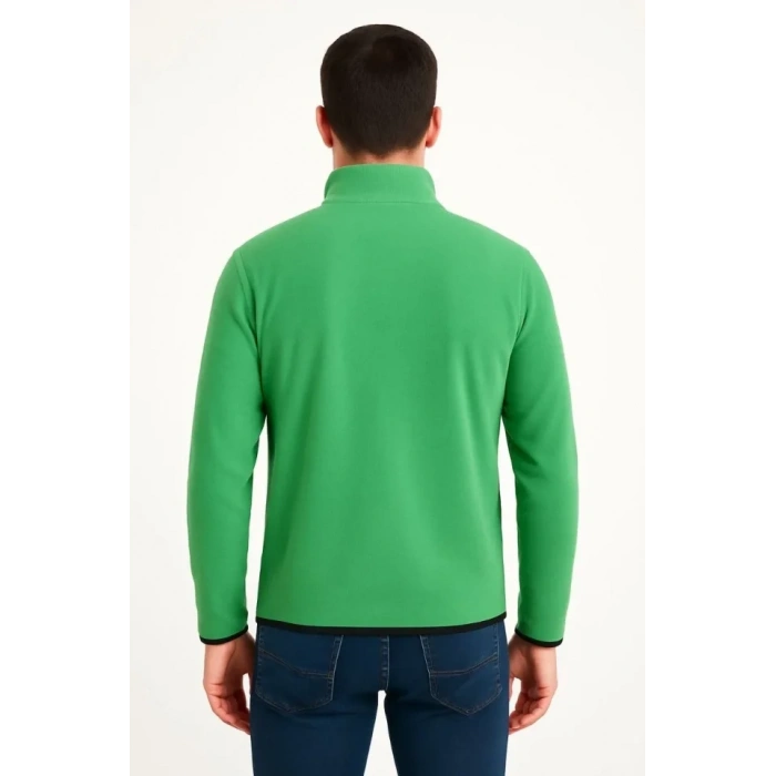 Ön Polar Kazak Dik Yaka - Yeşil