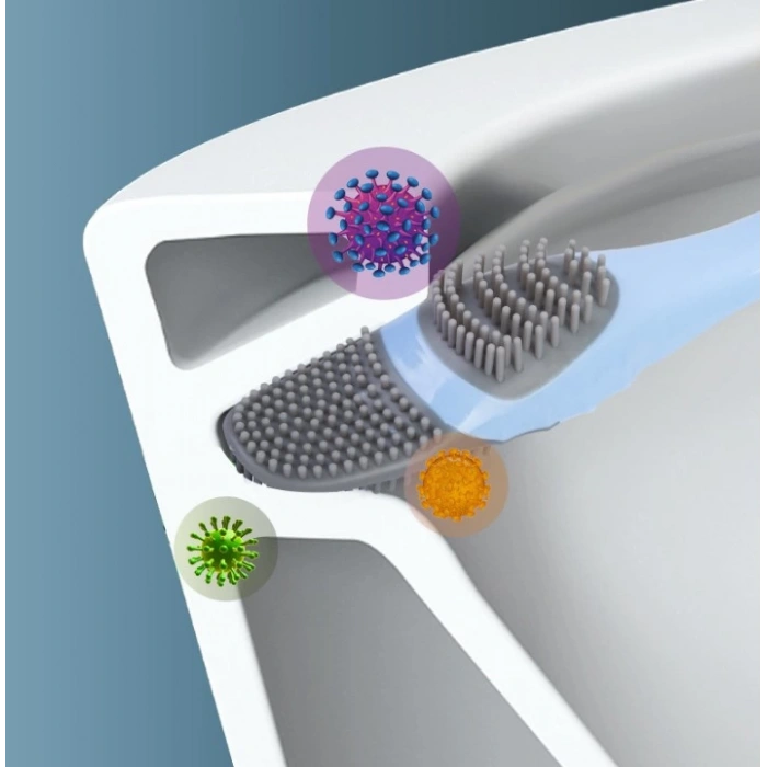 Ördek Tasarımlı Silikon Tuvalet ve İnce Detay Fırçası (4940)