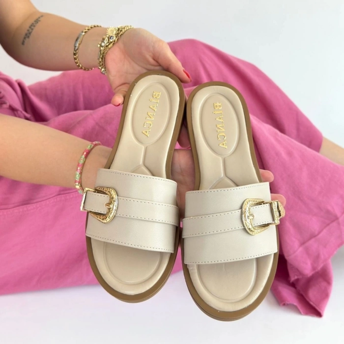 Orja Bej Cilt Terlik