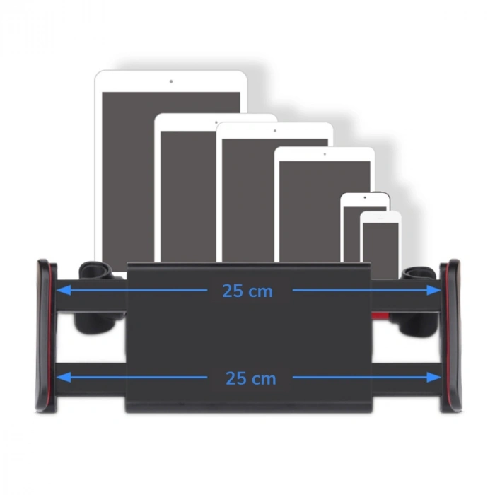 Oto Koltuk Arkası Telefon Tablet Tutucu Ayarlanabilir 360 Derece Dönebilen Pratik Stand (4940)