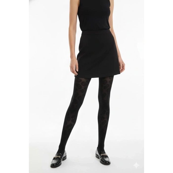 Penti Şal Desenli Kadın Külotlu Çorap