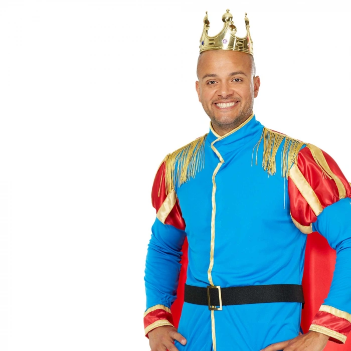 Plastik Kral Tacı Altın Renk Yetişkin Boy 55 cm (4940)