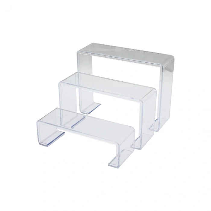 POŞETLİ 3 BOY MERDİVEN TEŞHİR AYAK YÜKSEKLİK: 6-11.5-16.5CM DERiNLİK: 6.5CM EN: 19.5-20.5-21.5CM (4940)