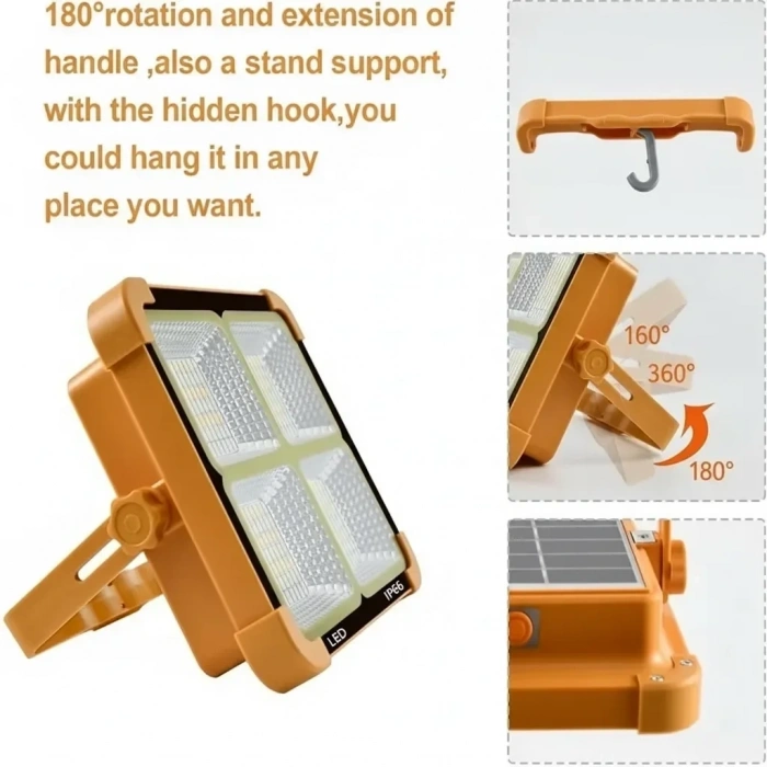 ProKAMA Ledli Solar Projektör 200W BK-200W (4940)