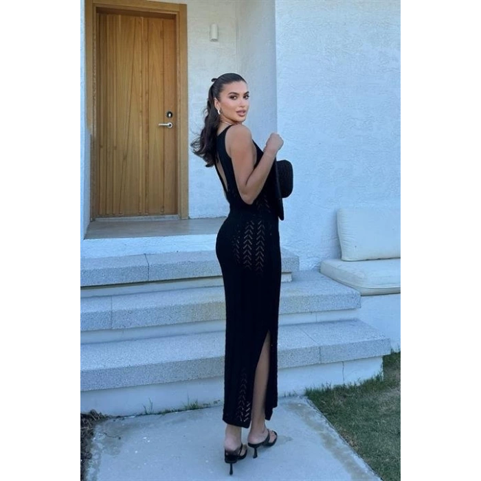 Rosalia Sırt Dekolteli Elbise 2761