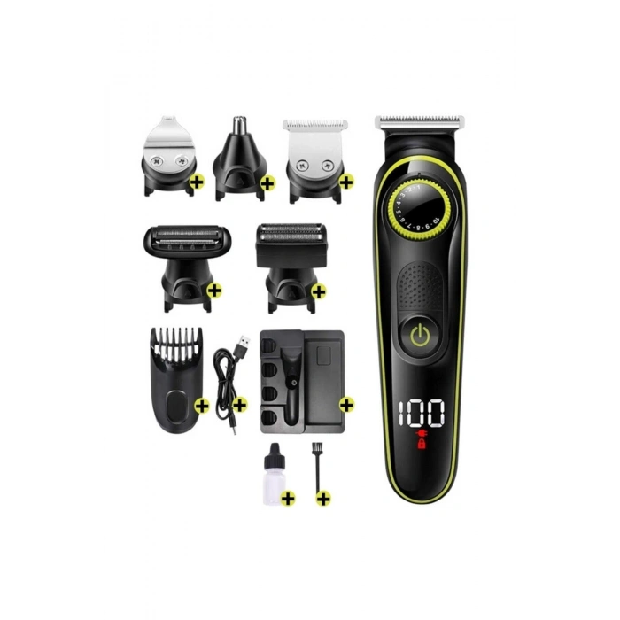 Saç &amp; Sakal Şekillendirici Tıraş Makinesi Erkek Bakım Seti 5 in 1 Ultimate (4940)