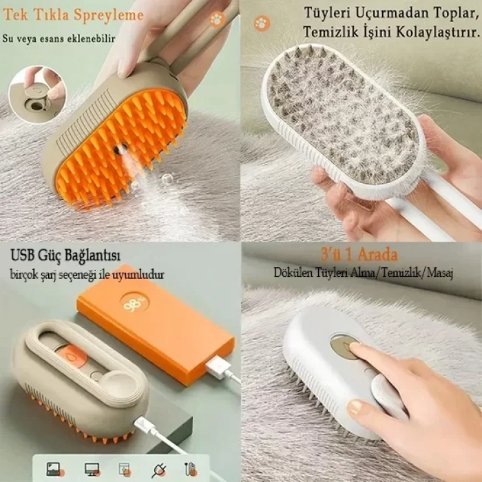 Saplı Buharlı Kedi Tarağı (4940)