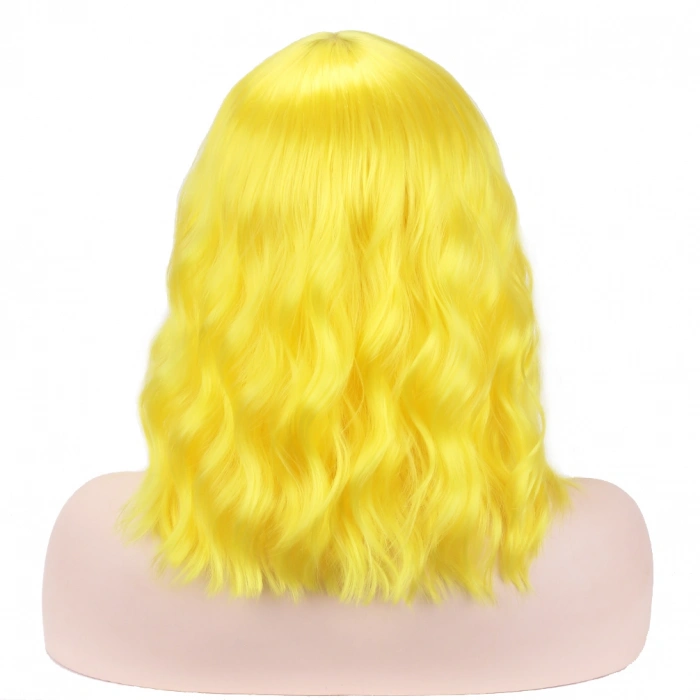 Sarı Renk Uzun Dalgalı Parti Peruğu (4940)