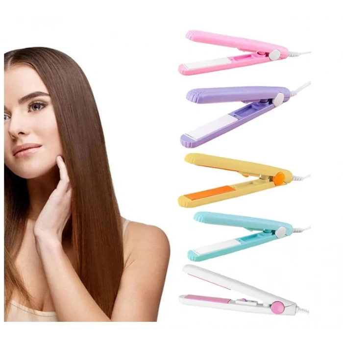 Seyahat Tipi Mini Saç Düzleştirici Seramik Uçlu Düzleştirici  (4940)