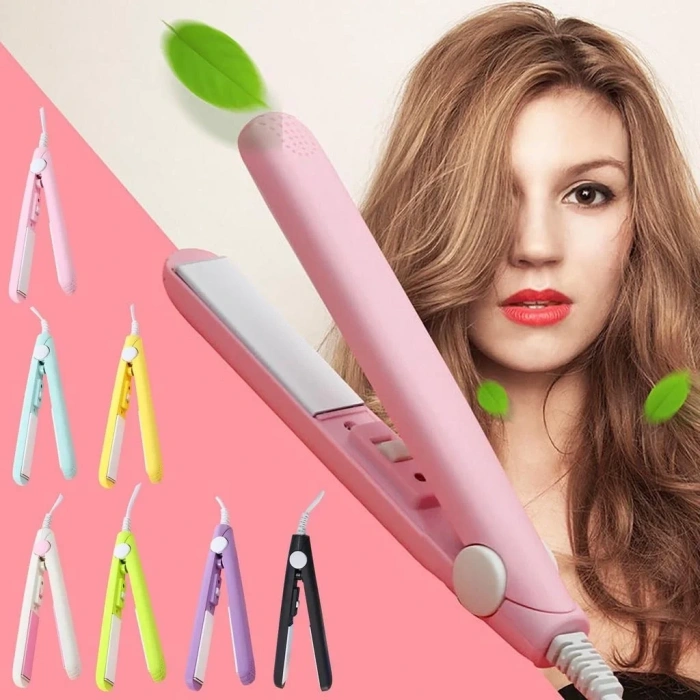 Seyahat Tipi Mini Saç Düzleştirici Seramik Uçlu Düzleştirici  (4940)