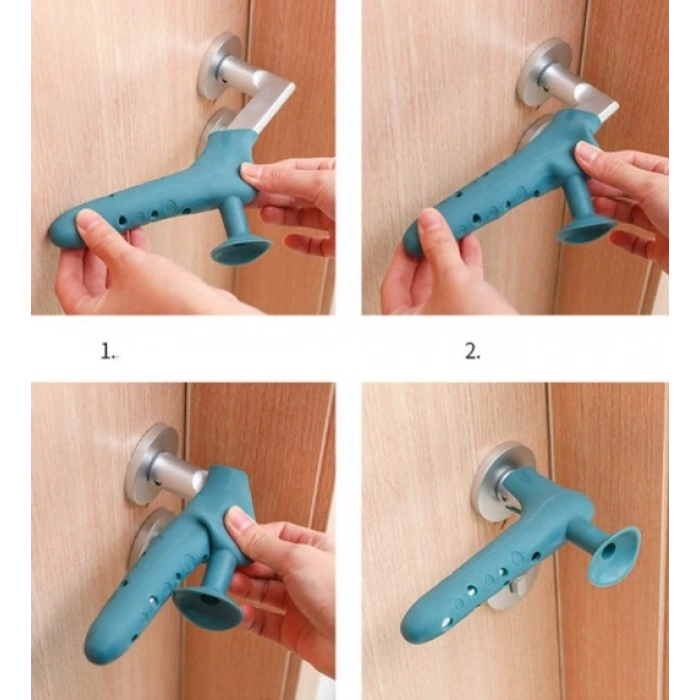 Silikon Duvar Koruyucu Kapı Stoperi GRİ (4940)