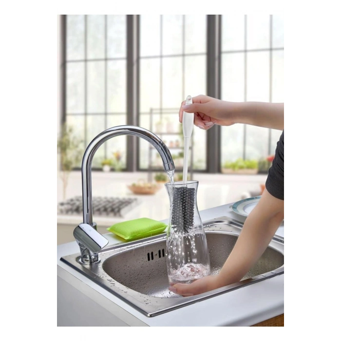 Silikon Şişe Biberon Konserve Kavanoz Matara Temizleme Fırçası Çok Amaçlı Temizleme Fırçası Bpa Free (4940)