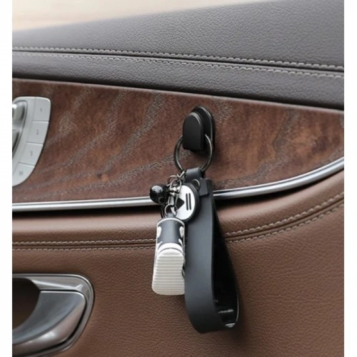 Siyah Çok Amaçlı Yapışkanlı Kanca 10 lu (4940)