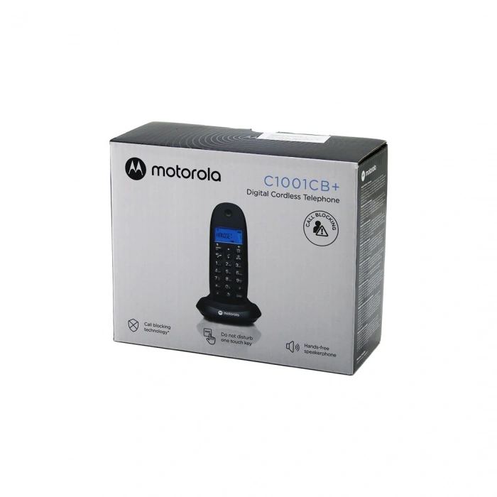 SİYAH DİJİTAL KABLOSUZ - TELSİZ TELEFON ARAYAN NO GÖRME 50 HAFIZA C1001CB (4940)