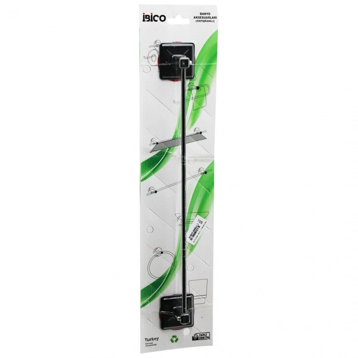 SİYAH   UZUN  METAL  HAVLULUK   YAPIŞKANLI MONTAJ BNY-705 (4940)