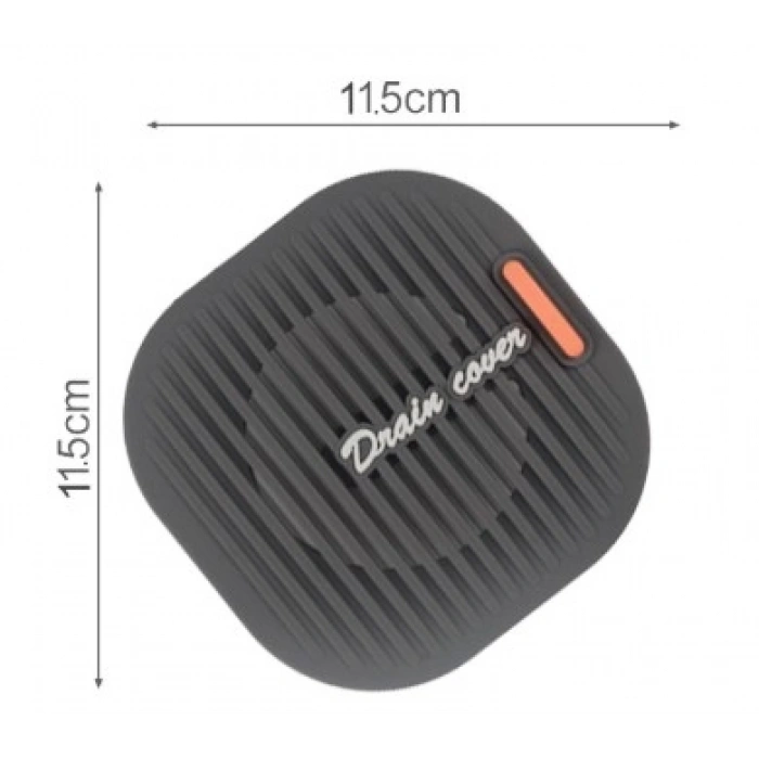 Süzgeçli Lavabo Gider Koruyucu Mat Gri (4940)