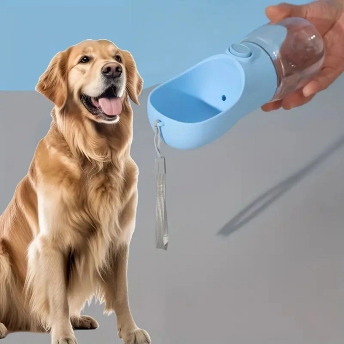 Taşınabilir Butonlu 350 ml Evcil Hayvan Suluğu (4940)