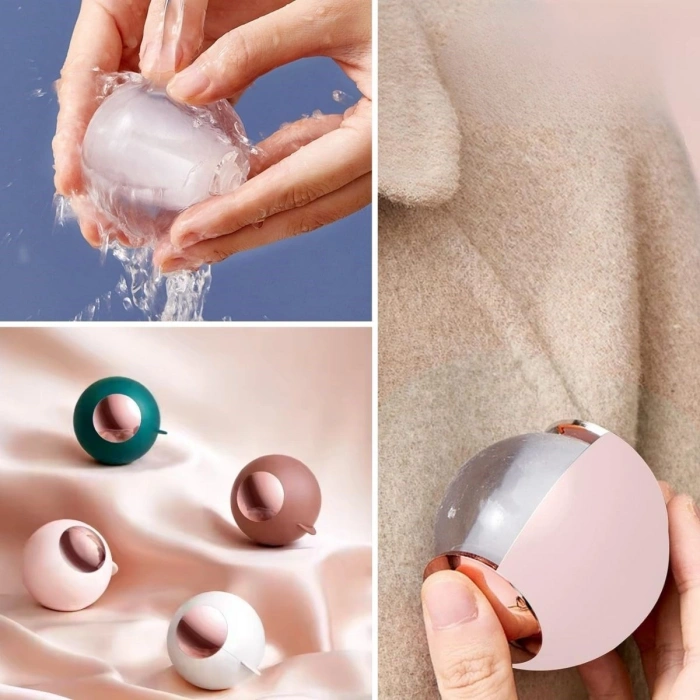 Taşınabilir ve Yıkanabilir Tiftik Ve Tüy Toplayıcı Kıl Toz Elbise Tiftik Temizleyici Top (4940)