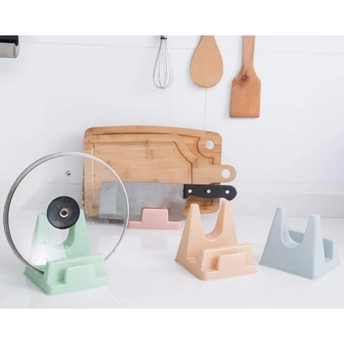 Tencere Kapağı ve Kesme Tahtası Tutucu Mutfak Standı (4940)