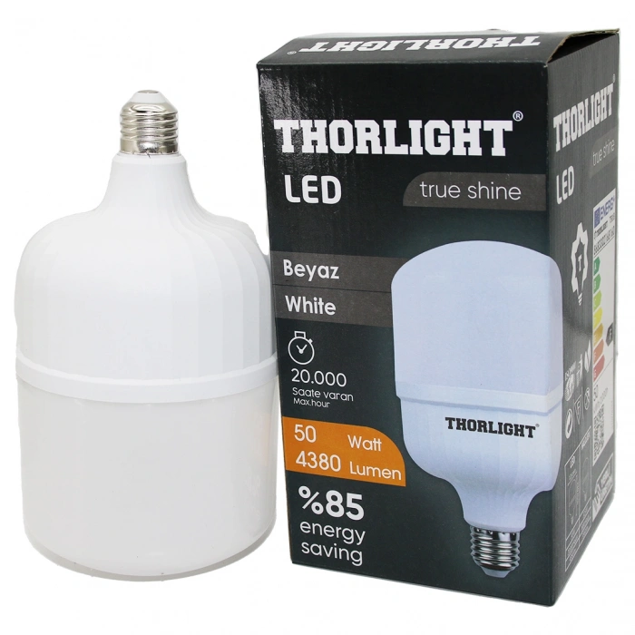 THORLIGHT 50W E27 TORCH T-SHAPE BEYAZ LED AMPUL T-50B (4940)