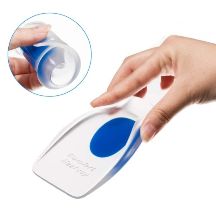 Topuk Silikonu Şeffaf Mavi Erkek (4940)