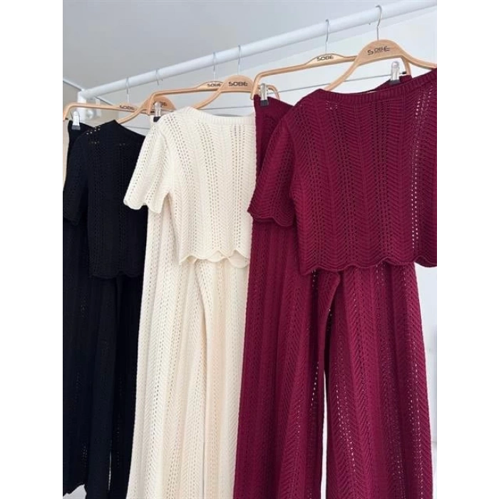 Triko Bluz Pantolon İkili Takım 10084-025