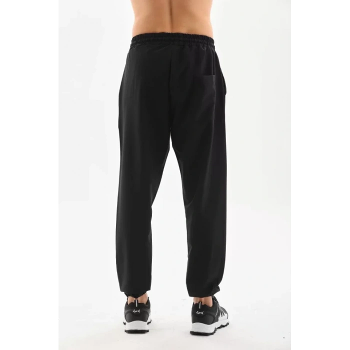 Unisex Lastik Paçalı Eşofman Altı - Siyah